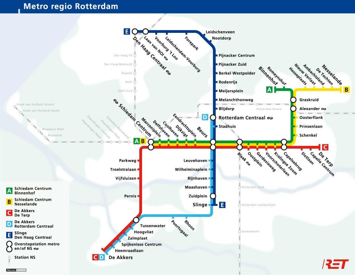 ret mapa Rotterdam