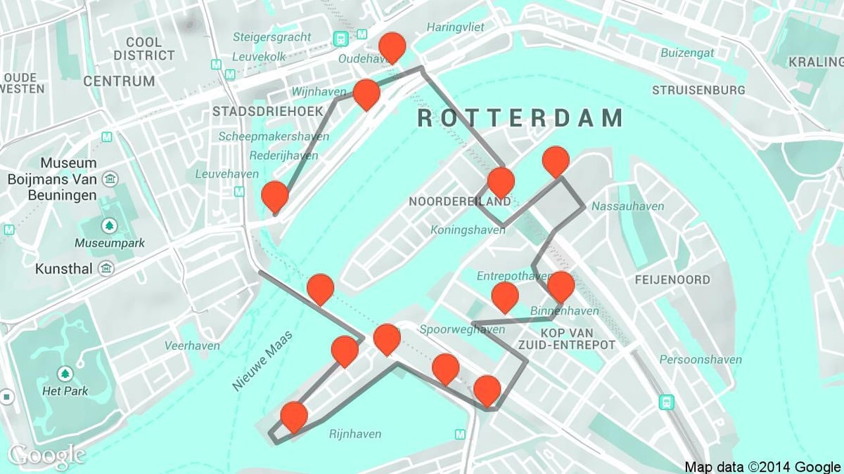 Mapa ng Rotterdam architecture