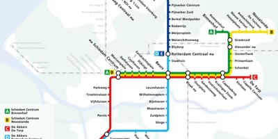 Ang hague metro mapa