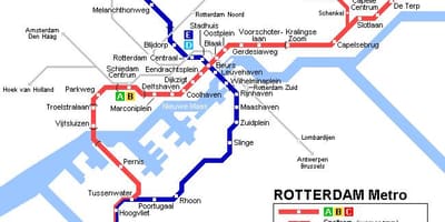 Ret Rotterdam bagon mapa