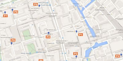 Mapa ng Rotterdam parking zone 