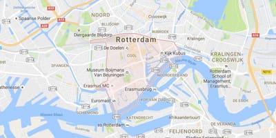 Rotterdam centre mapa