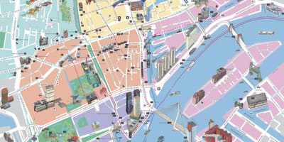 Mapa ng Rotterdam sightseeing 