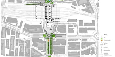 Rotterdam central station mapa