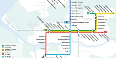Rotterdam sa ilalim ng lupa mapa